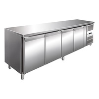 Thermaster Tropicalised 4 Door Gastronorm Bench Fridge - Under Bench Fridges (GN4100TN) - GN4100TN