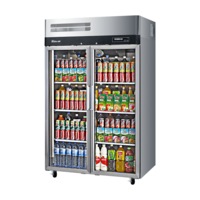 Turbo Air 2 Glass Door Upright Top Mount Fridge - KR45-2G-N-TA