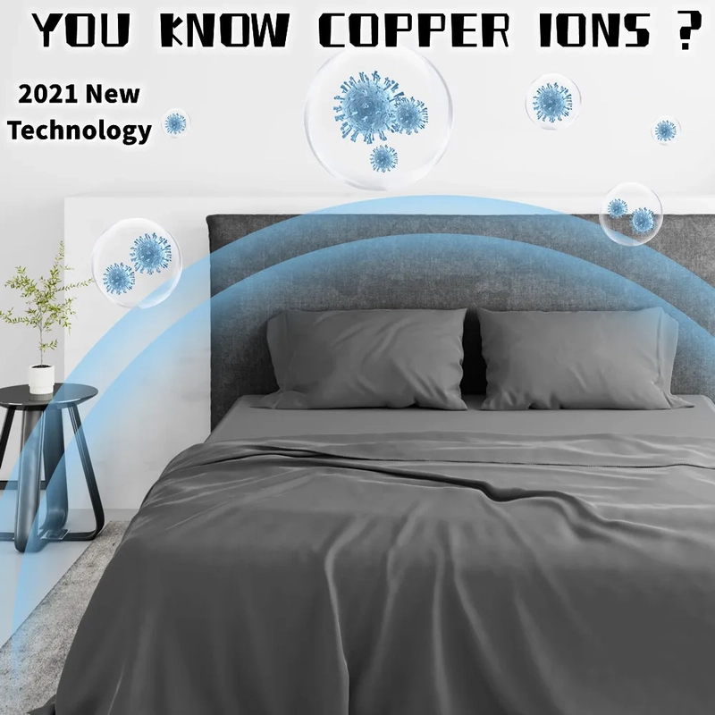 King Size Copper Infused Pillow - Breathable Pillow - Copper Properties  Help Prevent Breakouts Fine Lines and Wrinkles - King