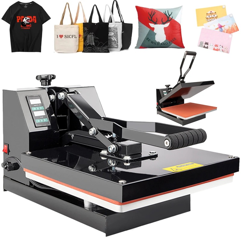 Buy 38 X 38 CM Combo Digital Heat Press Machine LCD Display DIY T-shirt ...