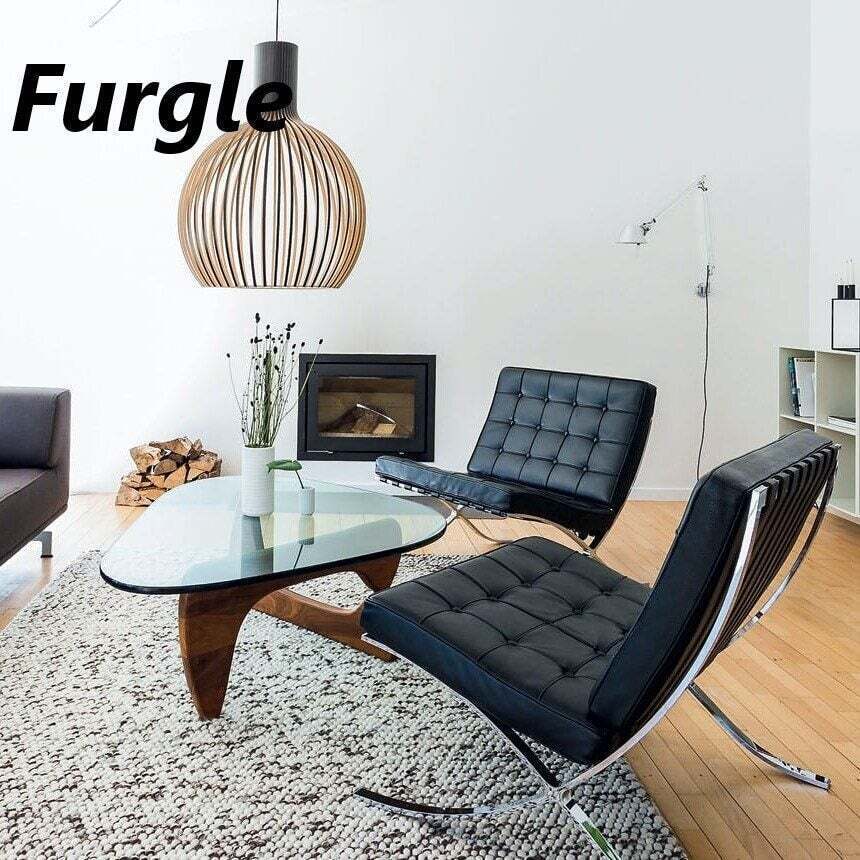 Furgle Barcelona Replica Lounge Chair with Ottoman Genuine ...