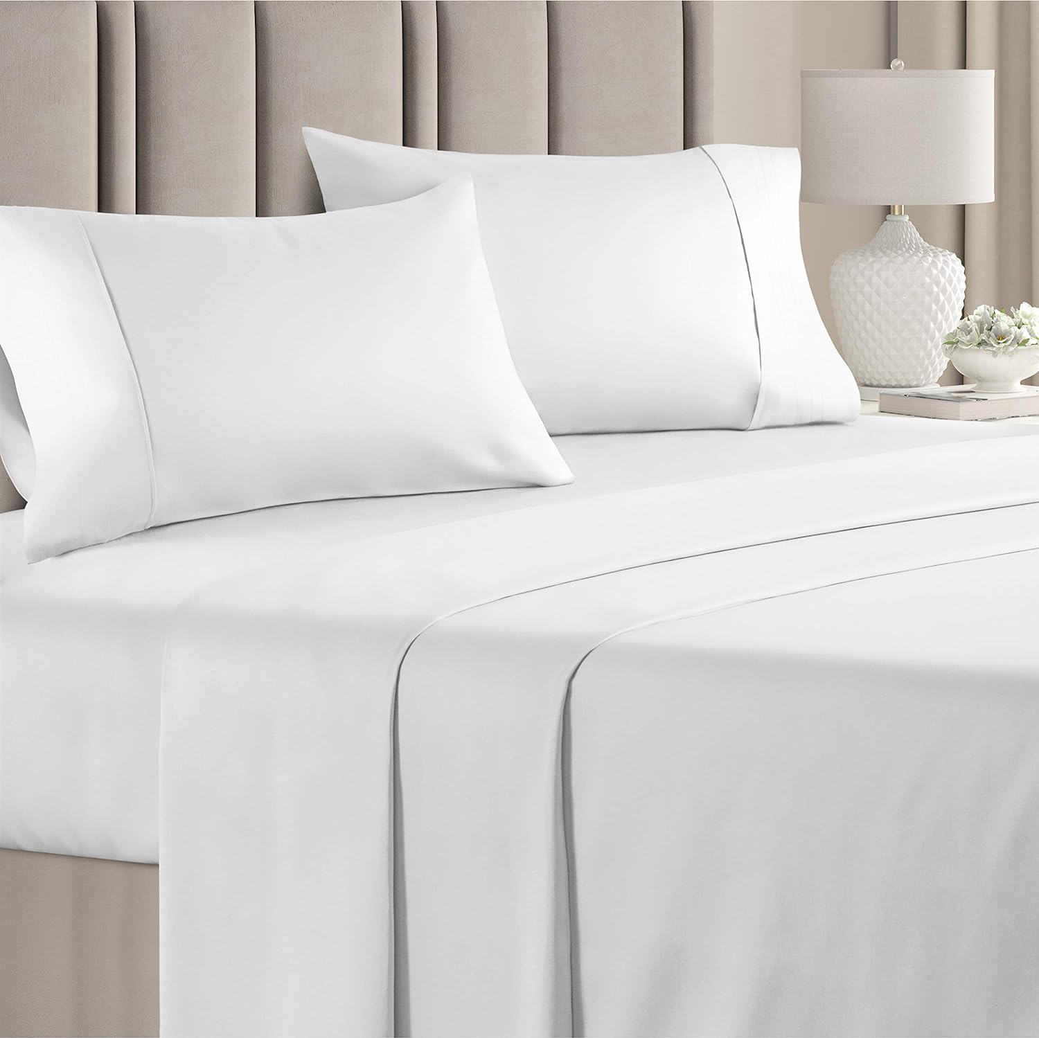 Single Size Silky Touch 1800 TC 3-piece Bed Sheet Set Black Grey White Blue Burgundy Color