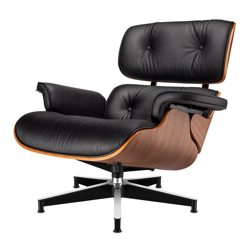 Buy New Walnut Eames Lounge Chair and Ottoman Set Home Office Sofa