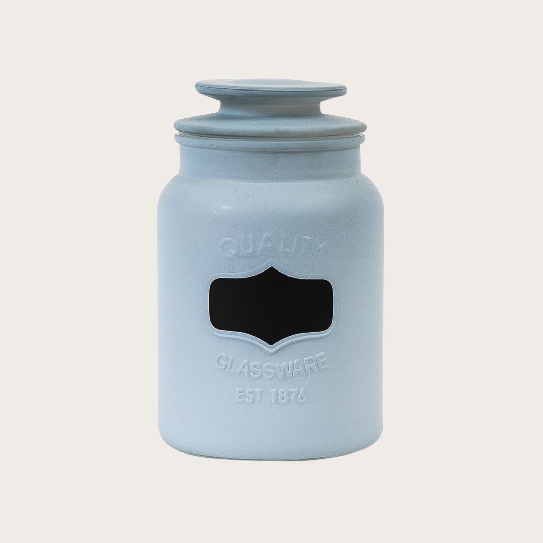 Winona Storage Jar in French Blue - Large (Save 50%)