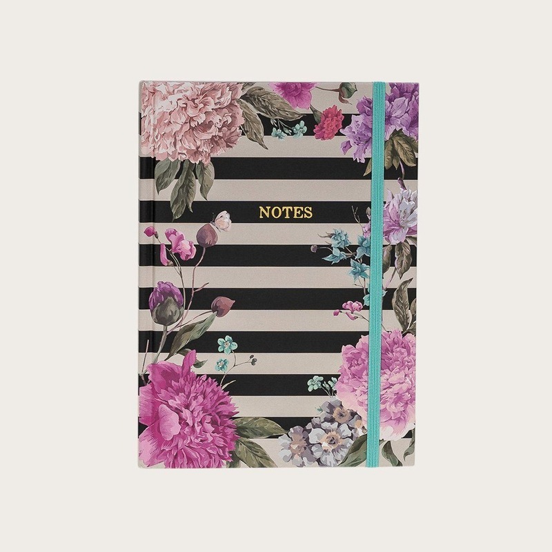 Buy Morrison A5 Hardcover Notebook in Stripes & Floral MyDeal