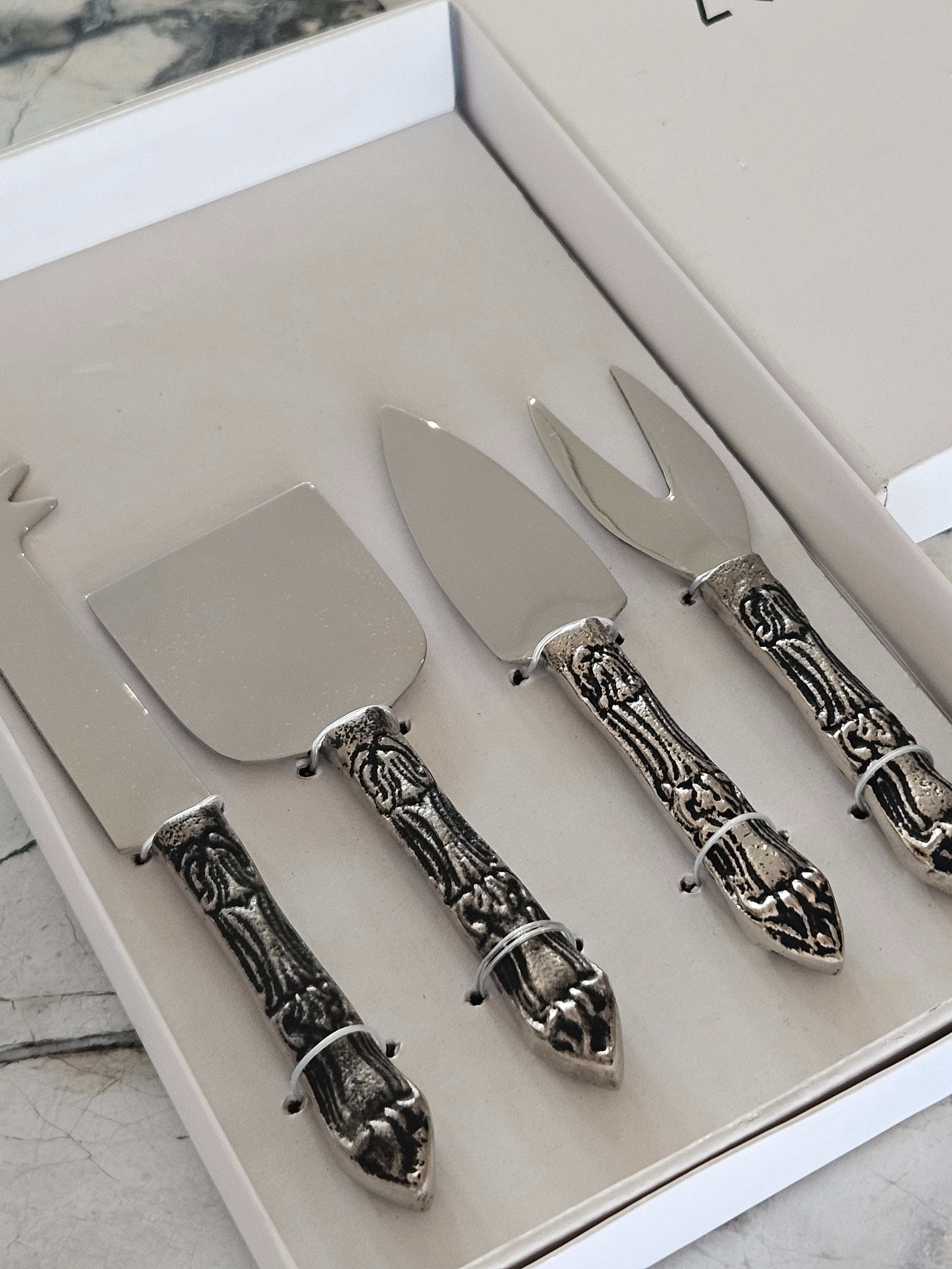 Rustica Cheese Tools Set in Antique Silver (Save 37%)