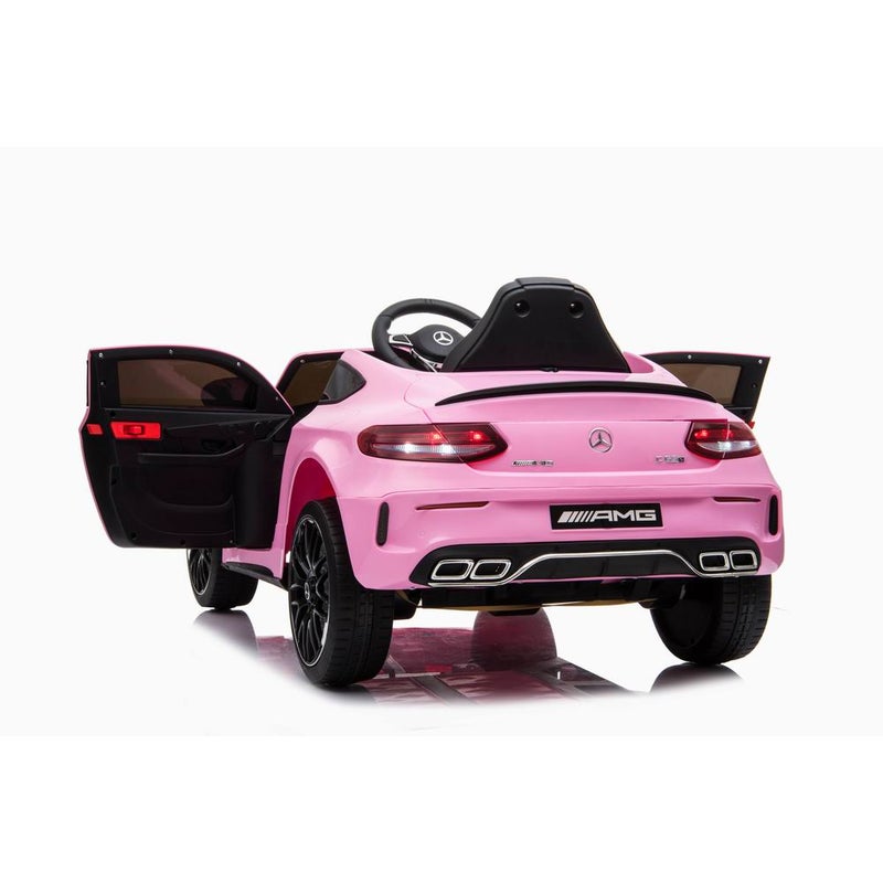 Mercedes C63 Pink 12 Volt electric children's car with remote