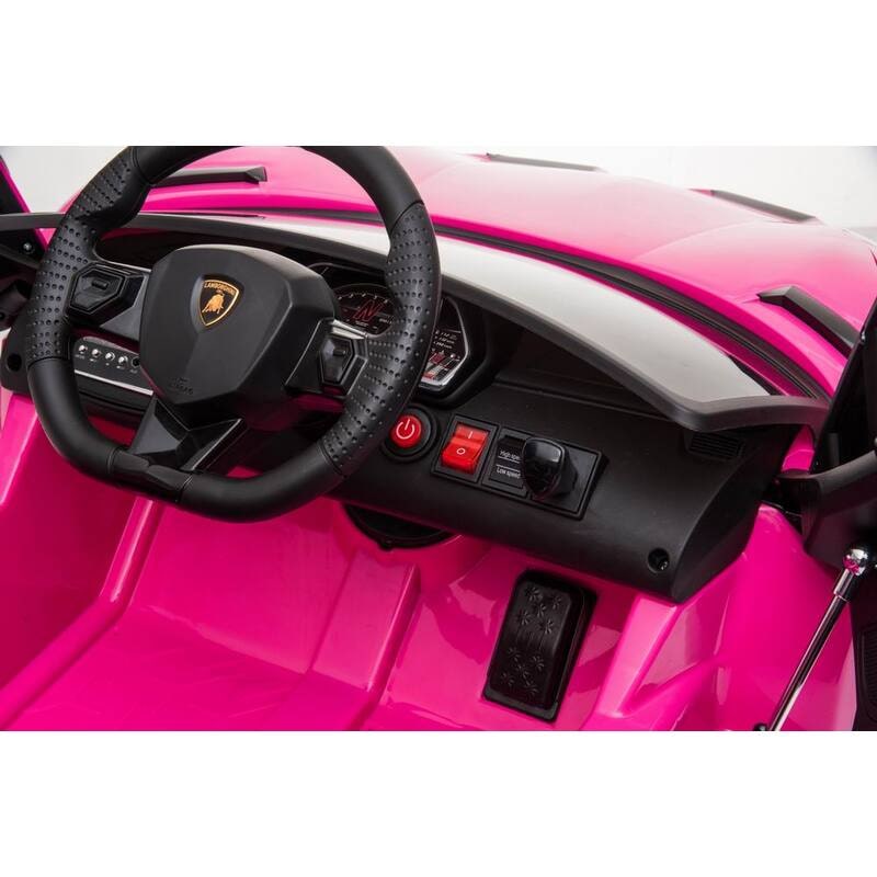 Buy New Hot Pink Licensed Lamborghini Aventador SVJ 12Volt with Parent  Remote - MyDeal