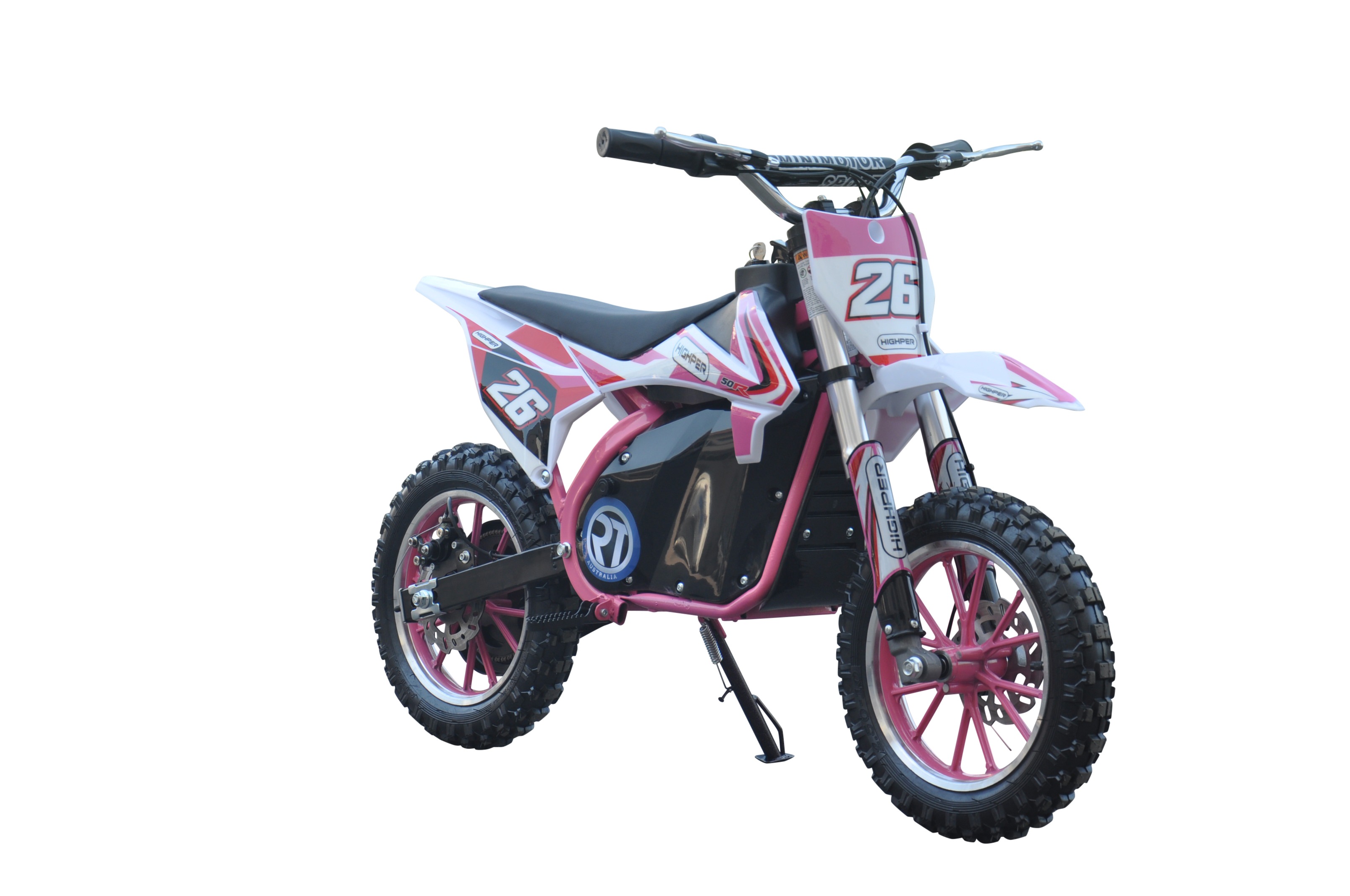 Pink Electric Dirt Bike 36V 500 Watt 