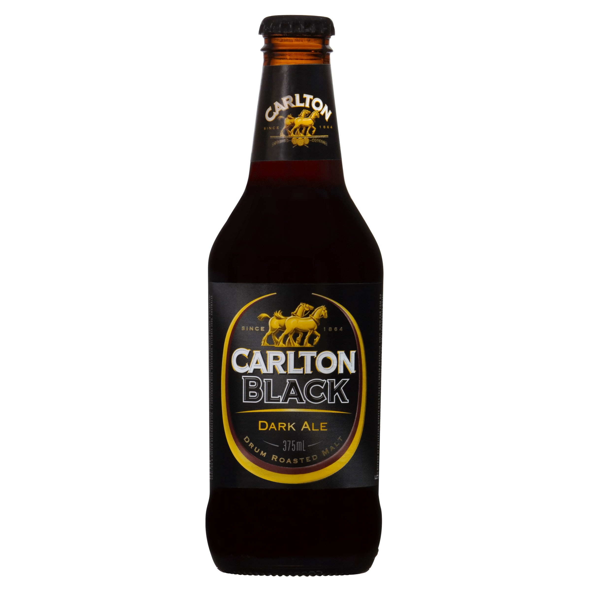 Buy Carlton Black Beer Case 24 X 375mL Bottles - MyDeal