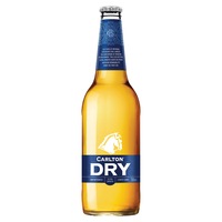 Carlton Dry, Low Carb & Full Strength Beer, Crisp & Refreshing Finish, Classic Australian Lager, 4.5% ABV, 700mL (Case of 12 Long Neck Bottles)