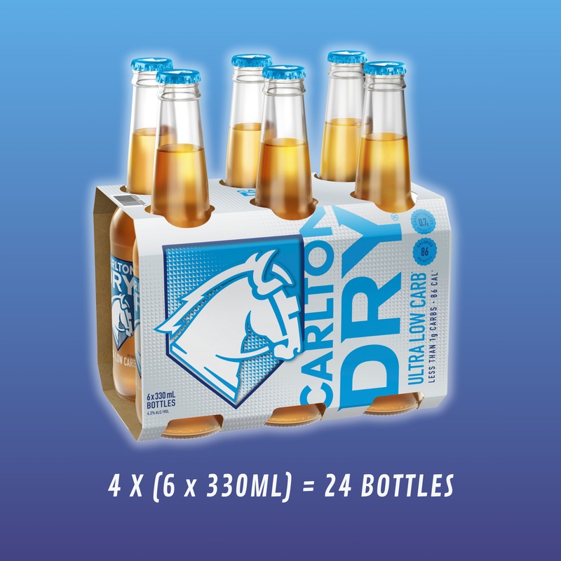 Buy Carlton Dry Ultra Low Carb 4x6x330mL MyDeal