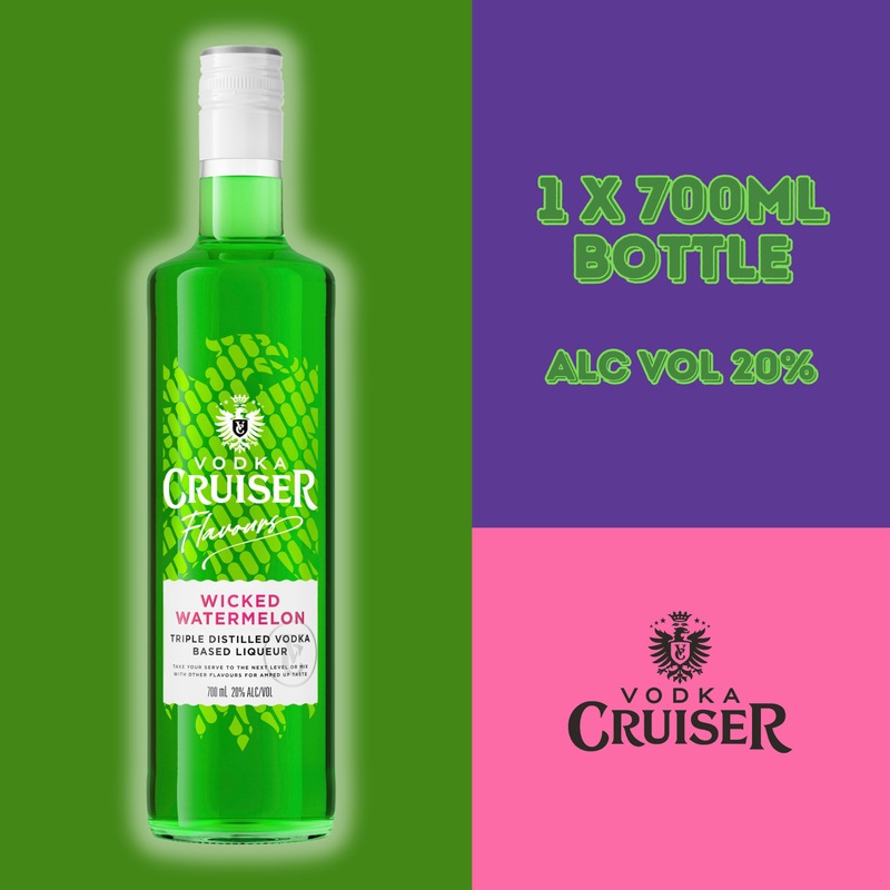 Buy Vodka Cruiser Flavours Wicked Watermelon 20 700mL Bottle MyDeal