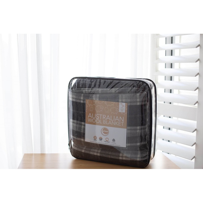 Buy Australian Made Wool Plaid Check Blankets by Bambi MyDeal