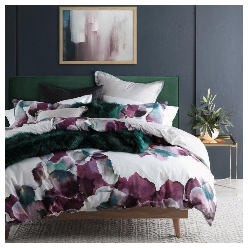 Breeze Plum Quilt Cover Set by Logan and Mason | Buy Quilt ...