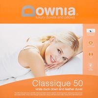 Classique 50 White Duck Down & Feather Quilt by Downia