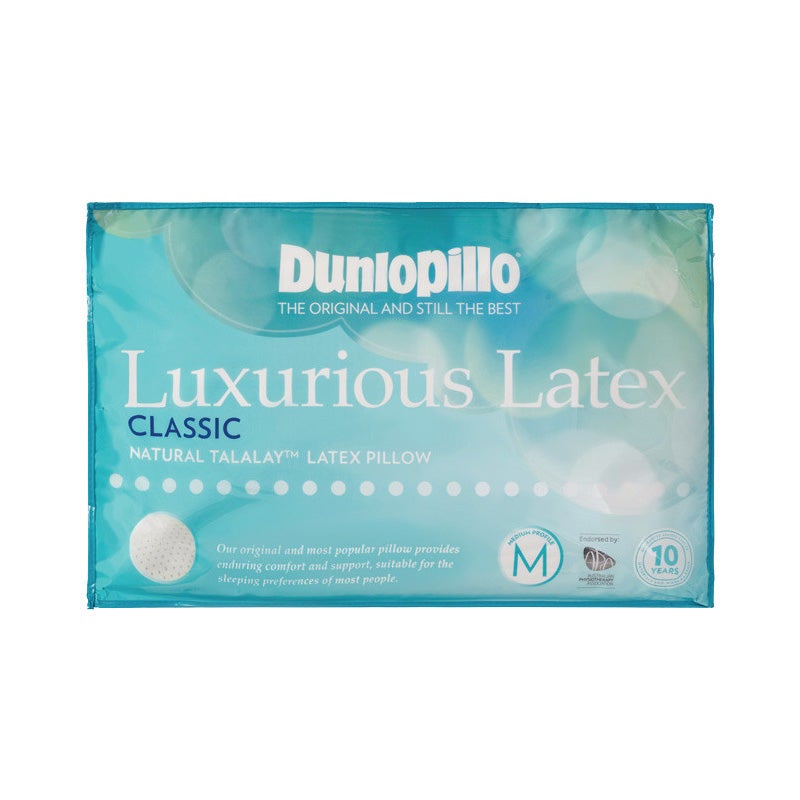 Dunlopillo Luxurious Latex Classic Medium Profile Pillow