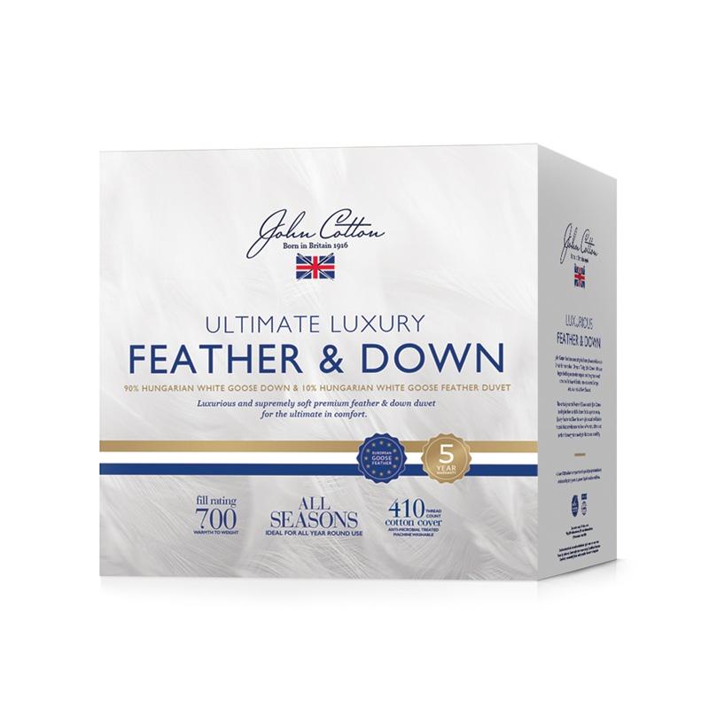 John Cotton Ultimate Luxury Hungarian 90-10 Goose Down & Feather Quilt
