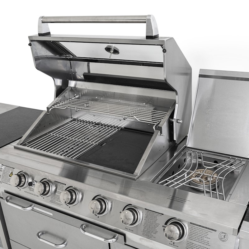 Gasmate professional 6 burner hotsell bbq kitchen