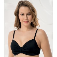 Aqua Perla Womens Ipanema Black Underwired Bikini Top
