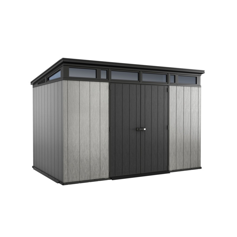 keter artisan 11x7 large outdoor storage garden shed deco grey anthracite buy plastic sheds 7290112631121