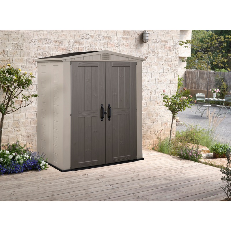 KETER Factor 6x3 Outdoor Storage/Garden Shed (Taupe/Beige) Buy