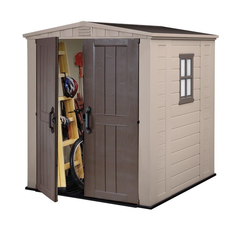 Buy KETER Factor 6x6 Outdoor Storage/Garden Shed (Taupe/Beige) MyDeal
