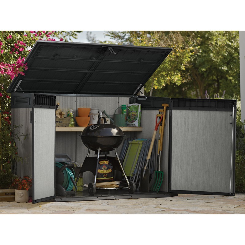 Buy KETER Grande Store Outdoor Storage/Wheelie Bin Shed (Deco Grey