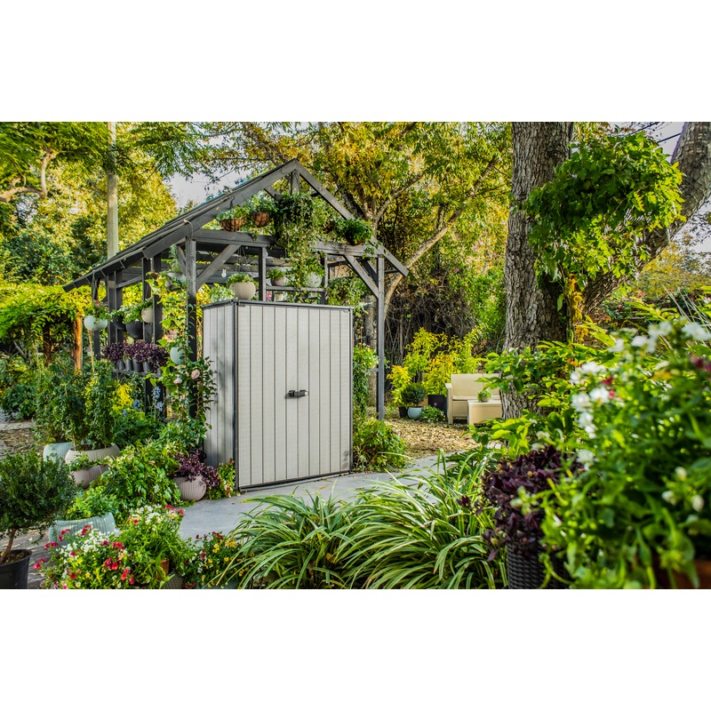 Buy KETER High Store Outdoor Storage/Wheelie Bin Shed (Deco Grey