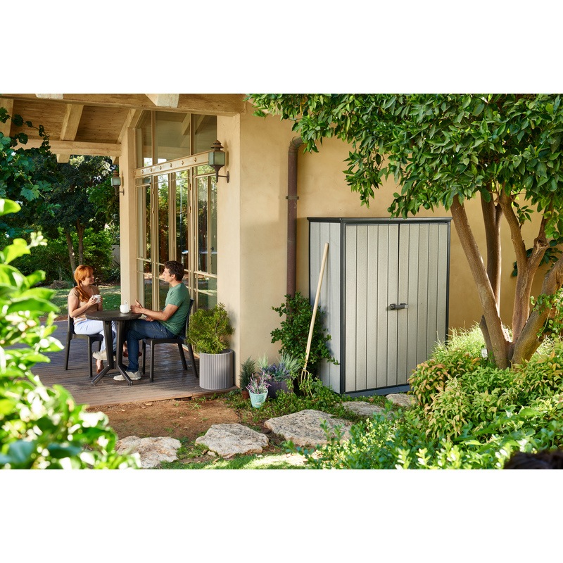 Buy KETER High Store Outdoor Storage/Wheelie Bin Shed (Deco Grey