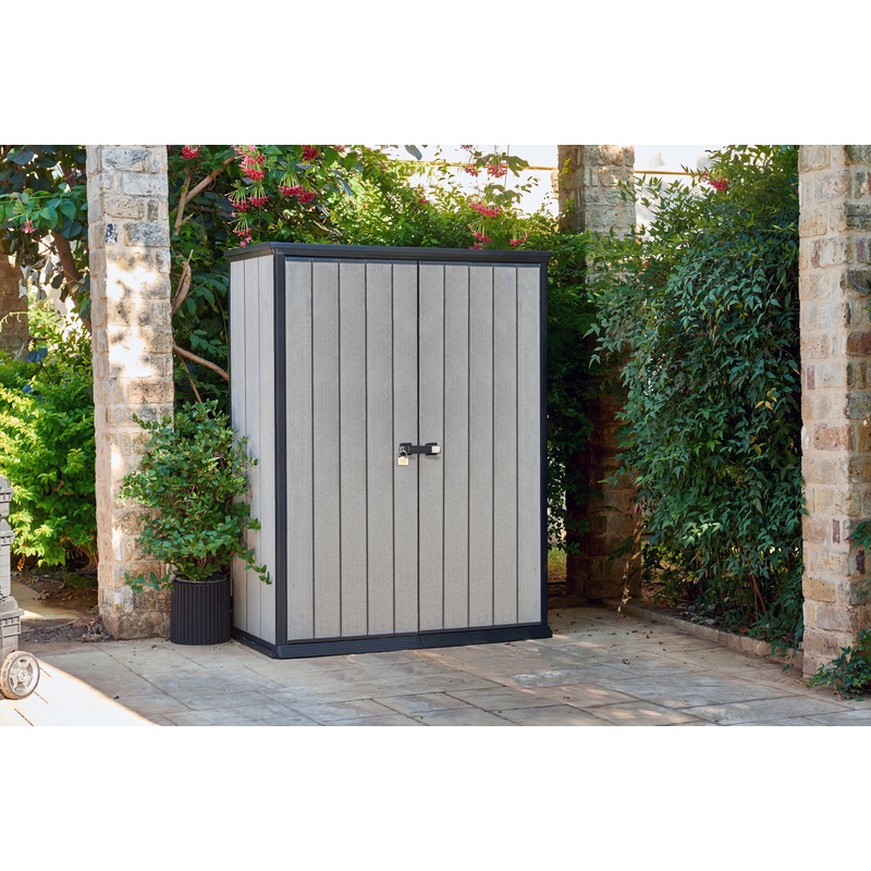 Buy KETER High Store Outdoor Storage/Wheelie Bin Shed (Deco Grey