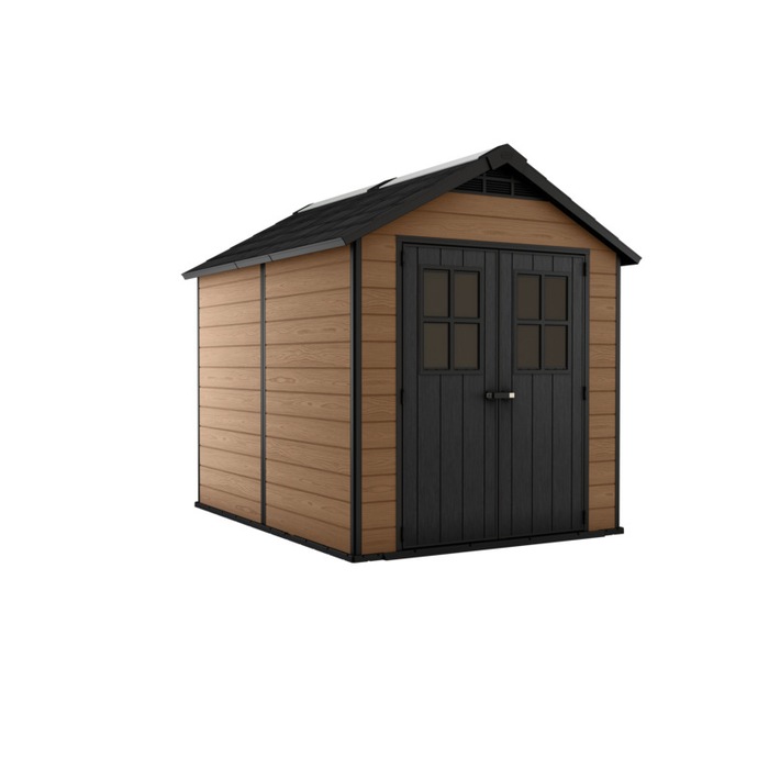 KETER Oakland 1175 Large Outdoor Storage/Garden Shed (Deco Grey