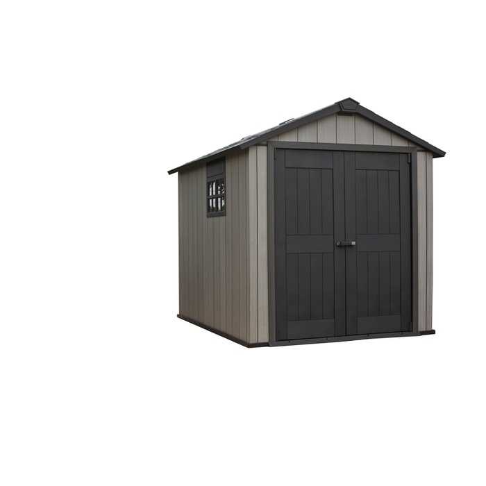 KETER Oakland 1175 Large Outdoor Storage/Garden Shed (Deco Grey