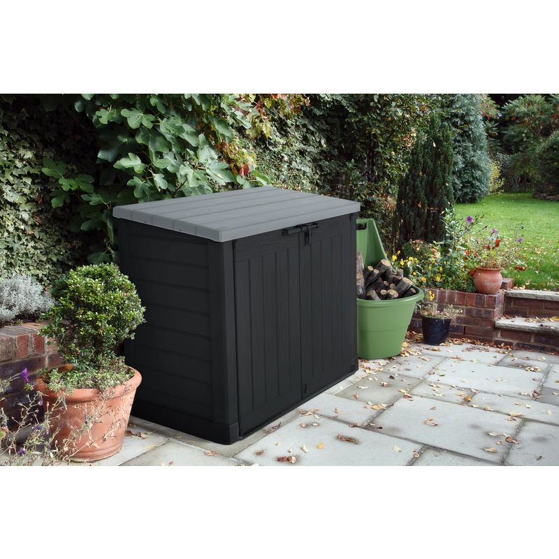 Buy KETER StoreItOut Max Outdoor Storage/Wheelie Bin Shed (Black/Grey