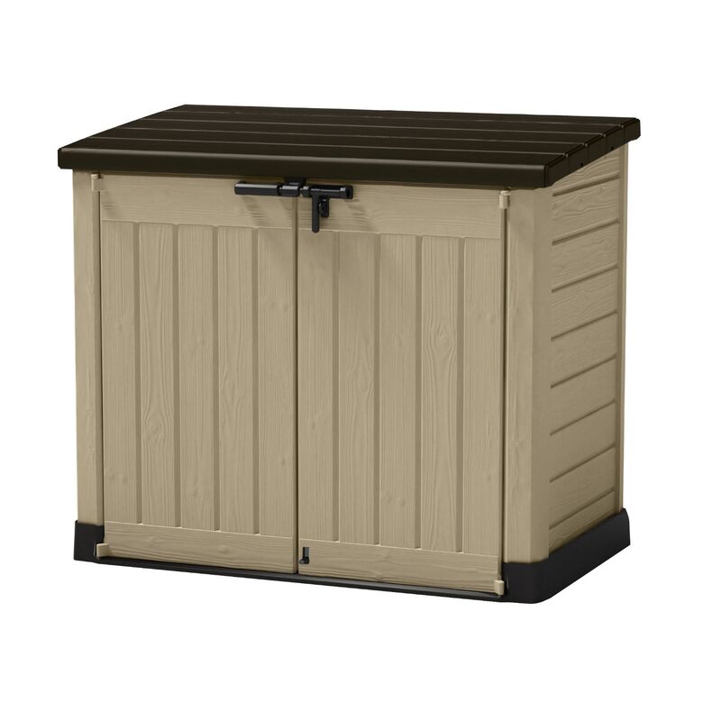 KETER Store-It-Out Max Outdoor Storage/Wheelie Bin Shed (Taupe/Beige)