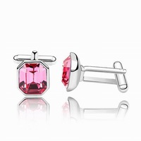 Swarovski Austrian Crystal Elements Cuff Links - Business Wear - Formal Wear - School Formals - Father's Day Gift Idea