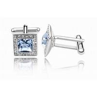 Swarovski Austrian Crystal Elements Cuff Links - Not to be Square - Business Wear - Formal Wear - School Formals - Father's Day Gift Idea