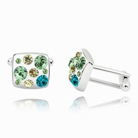 Swarovski Austrian Crystal Elements Cuff Links -The Domino Effect - Business Wear - Formal Wear - School Formals - Father's Day Gift Idea