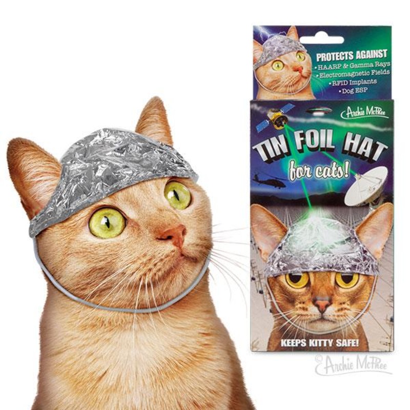 Buy Archie McPhee Tin Foil Hat For Cats MyDeal