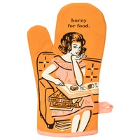 Blue Q -Horny For Food Oven Mitt
