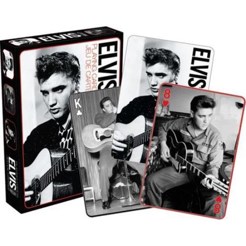 Elvis - Black & White Playing Cards