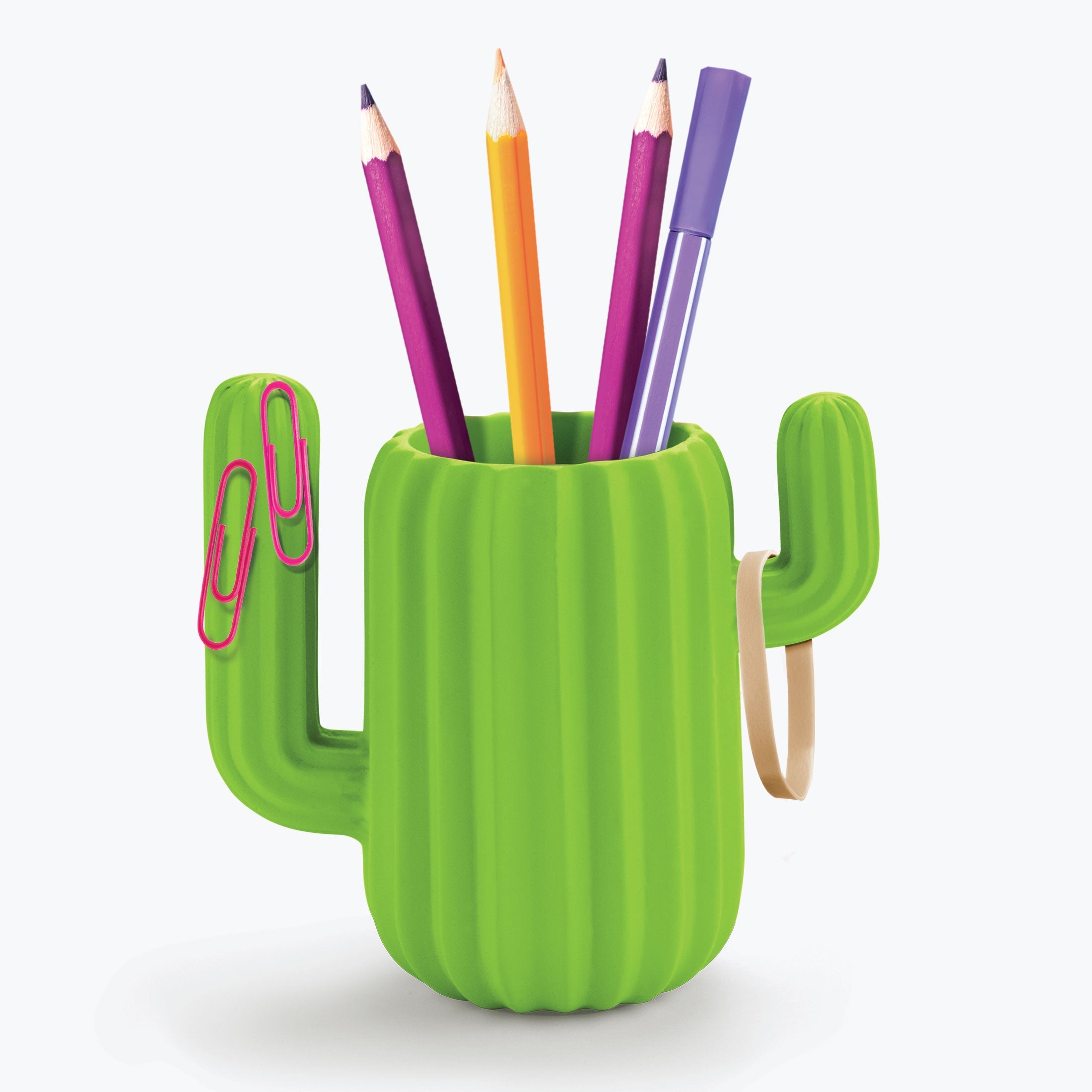 Mustard - Cactus Desktop Organiser / Pen Pot