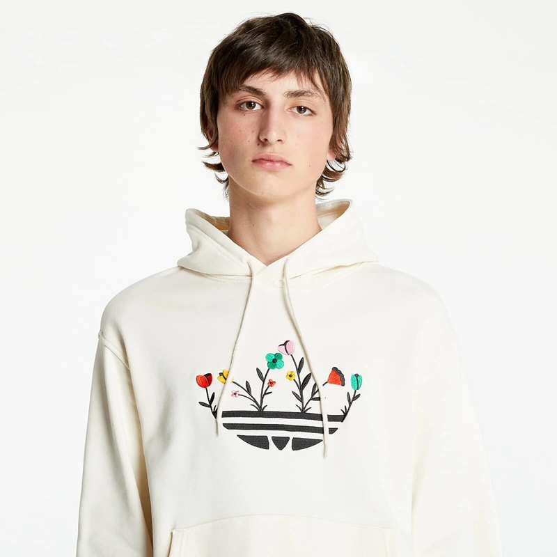 adidas floral trefoil hoodie sweatshirt