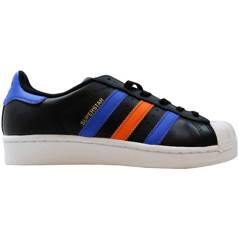 adidas superstar black and blue