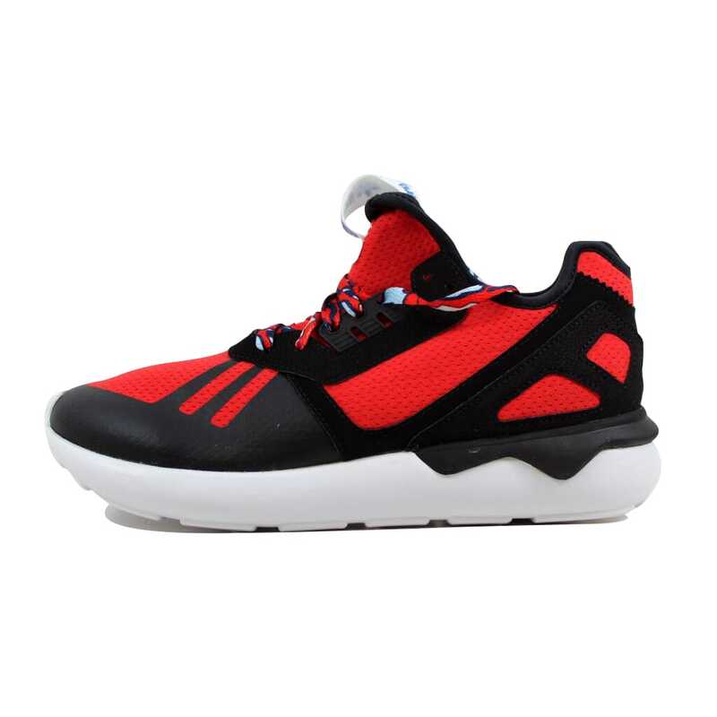 Adidas tubular runner sales red black