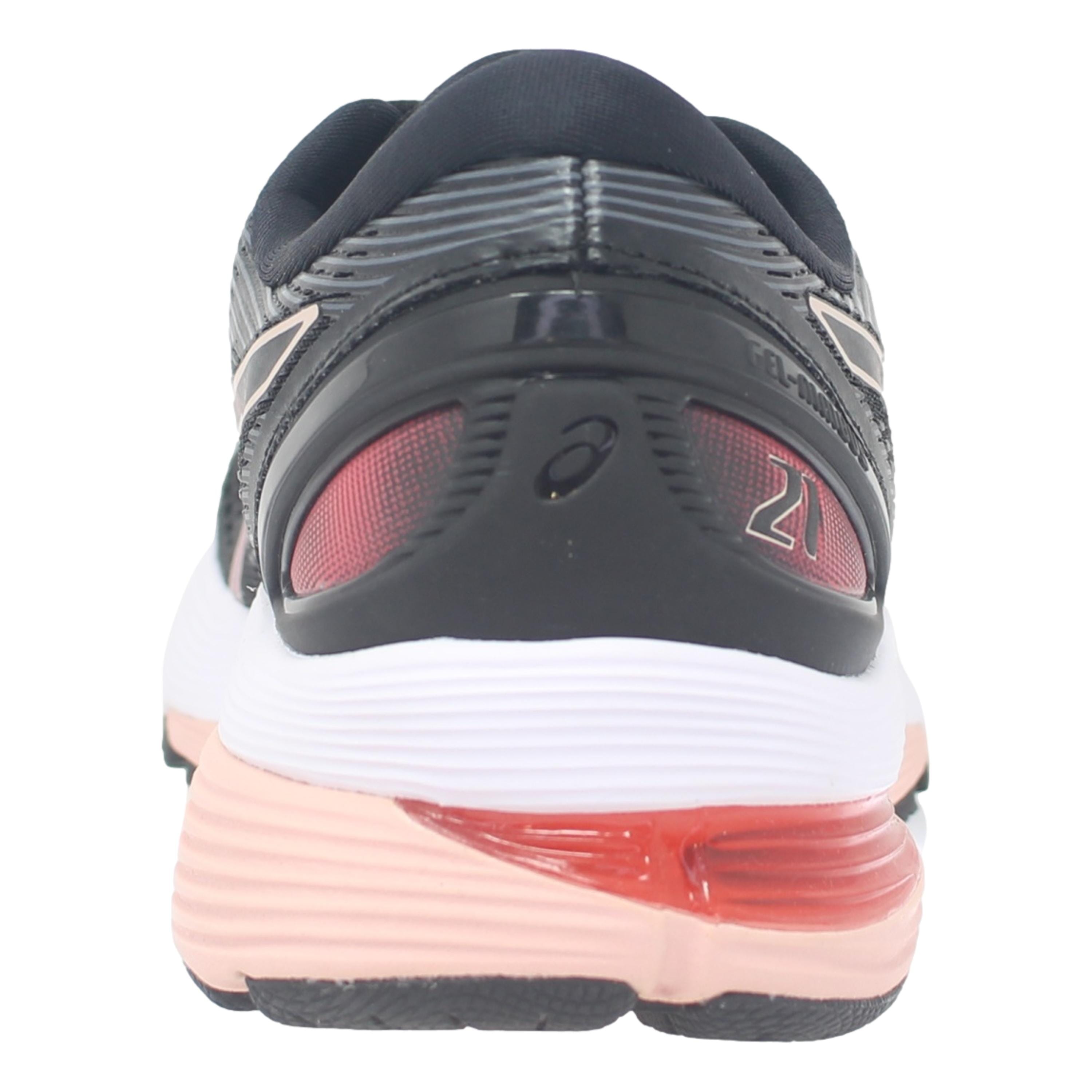 Asics nimbus 21 black laser outlet pink