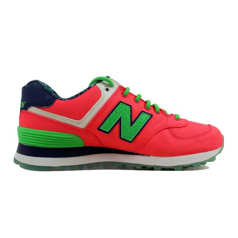 new balance 574 pink green