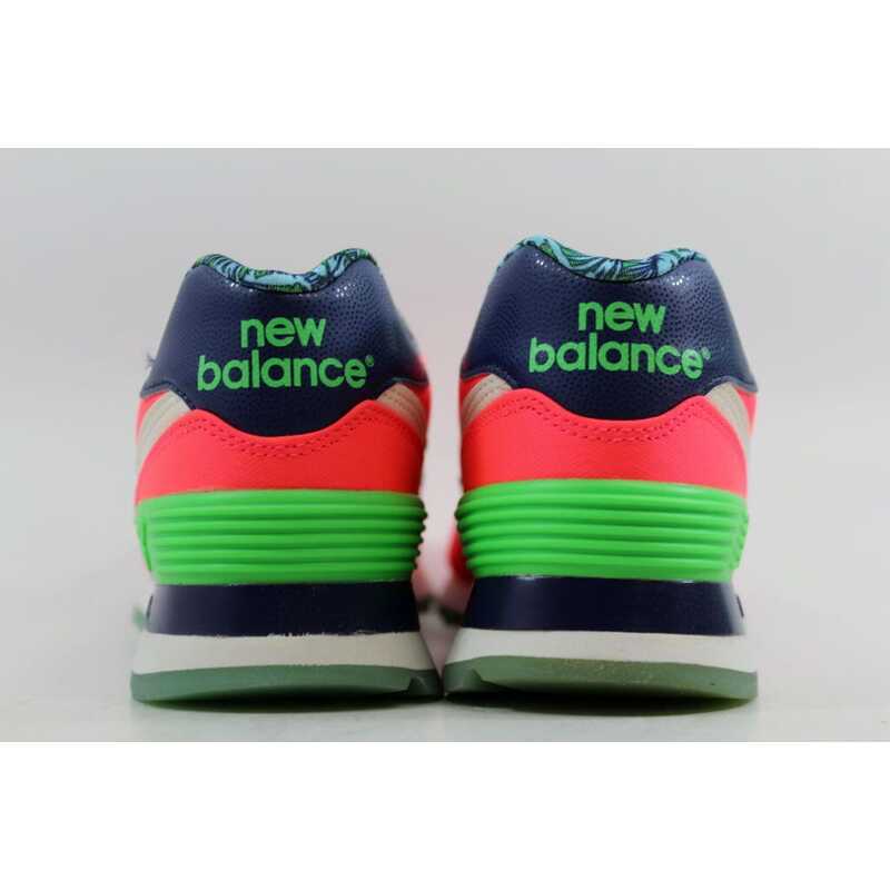 new balance 574 pink green