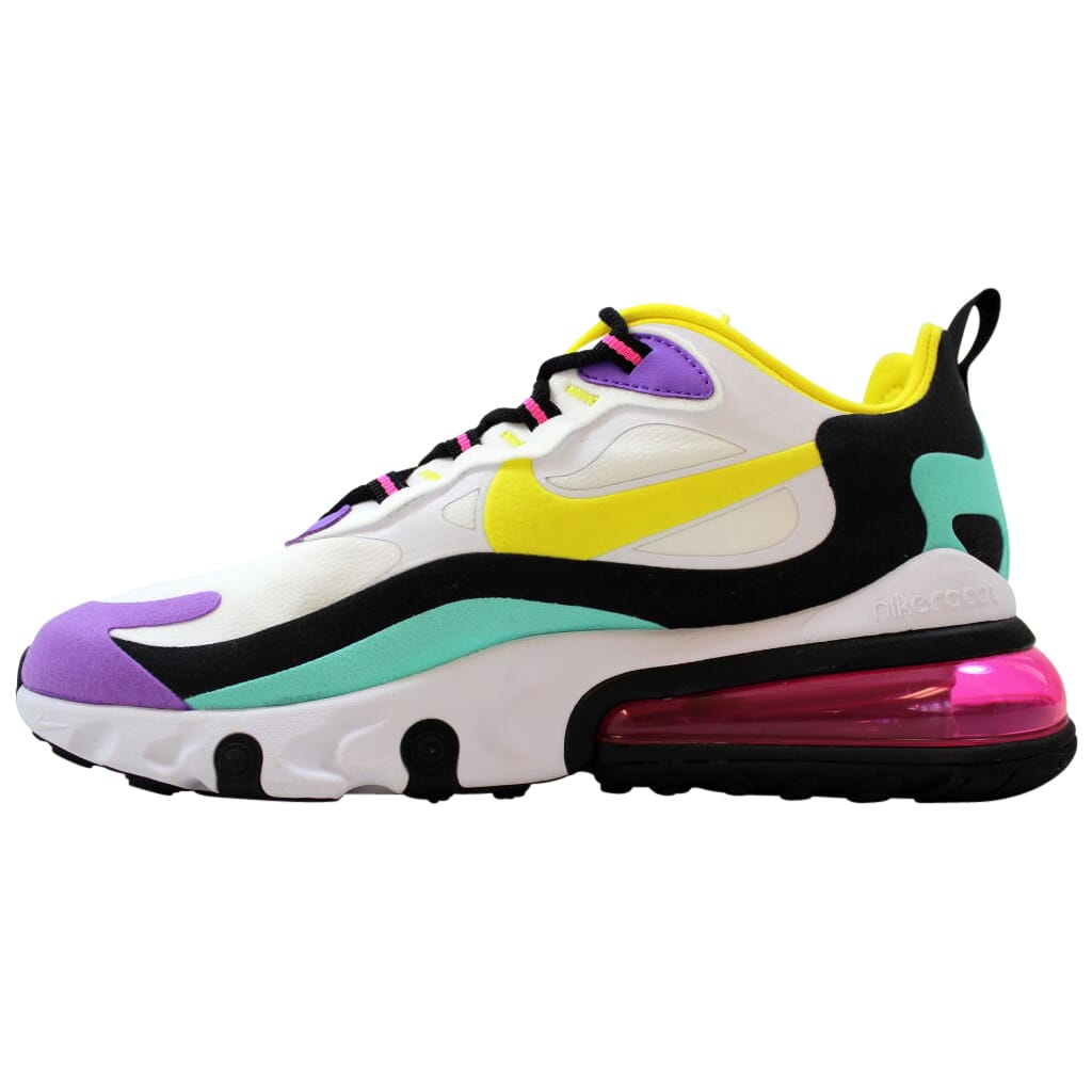 Air max 270 shop react - women's white/yellow/black/violet