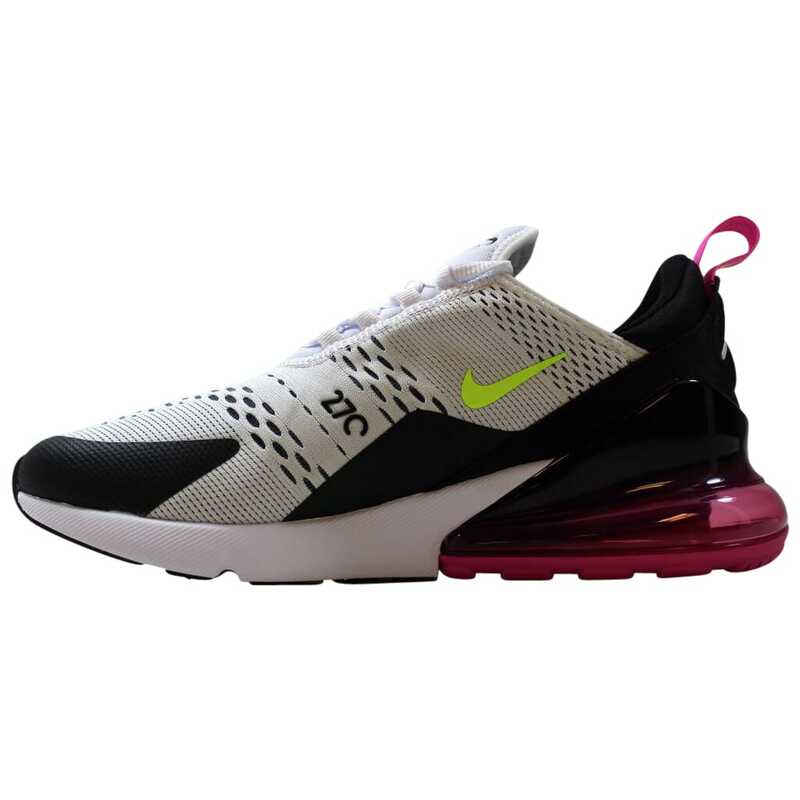 Nike air max 270 shop - men's white/volt/black/laser fuchsia